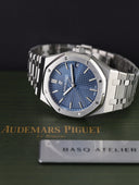 Royal Oak 15500ST Blue Dial
