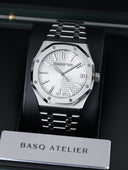 Royal Oak 15510ST White Dial